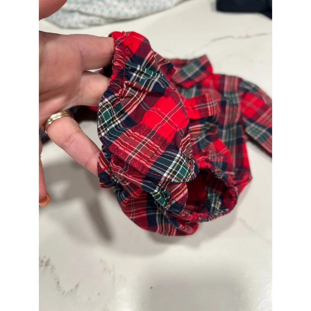 Janie‎ & Jack baby Plaid Bodysuit onesie 3-6 months